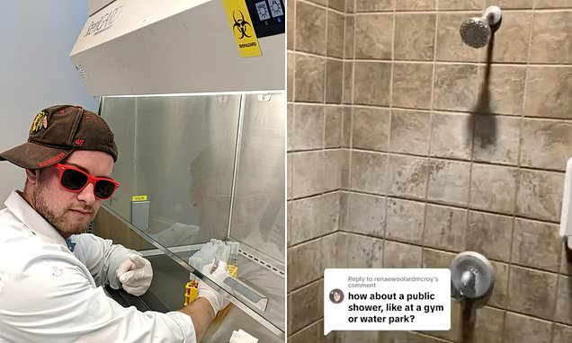 Microbiologist conducts stomach churning experiment in gym changing room - you'll never shower barefoot again