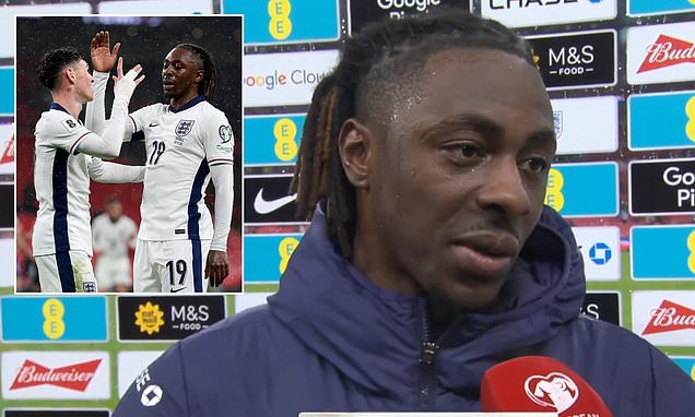 Arsenal fans rage at ITV interviewer's question to Eberechi Eze over stunning goal against Serbia