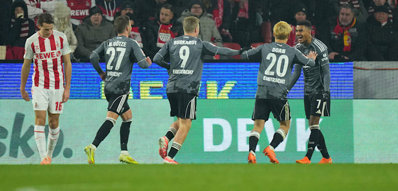 Sieben-Tore-Spektakel in Köln - Frankfurt jubelt nach wildem Ritt