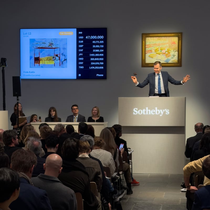 Frida Kahlo Portrait Sells for $55 Million, Setting Her Auction Record