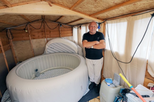 Neighbour sets army veteran’s gazebo on fire while he is relaxing in hot tub