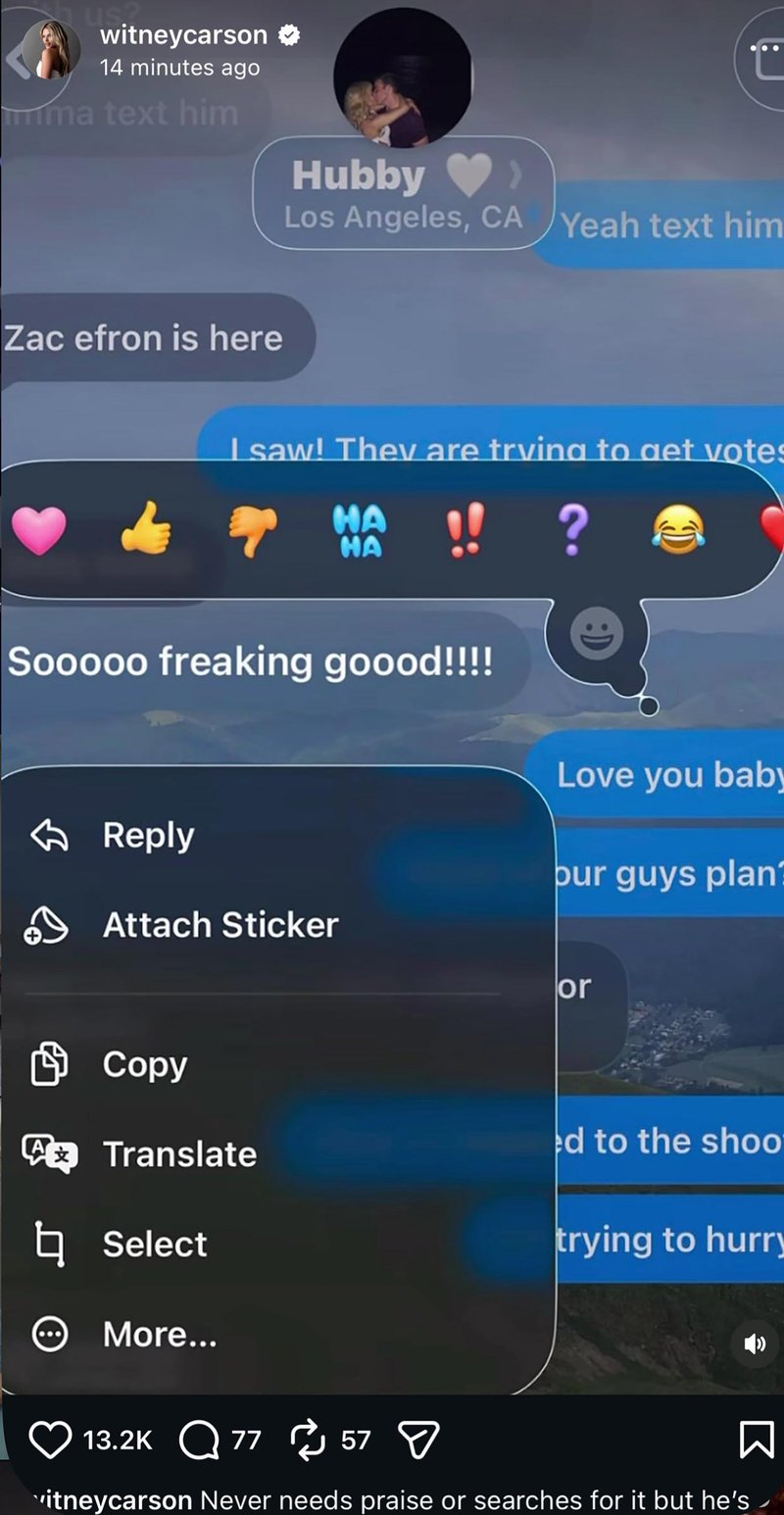 ‘DWTS’ champ Witney Carson’s private text messages about Dylan Efron exposed — and fans are not happy