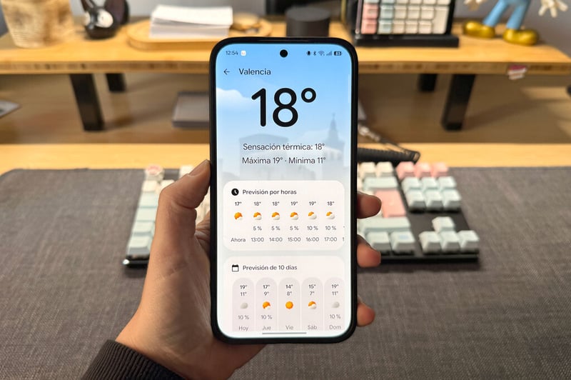 Después de años buscando, por fin he encontrado la app de Tiempo perfecta para Android. Y acaba de recibir superpoderes