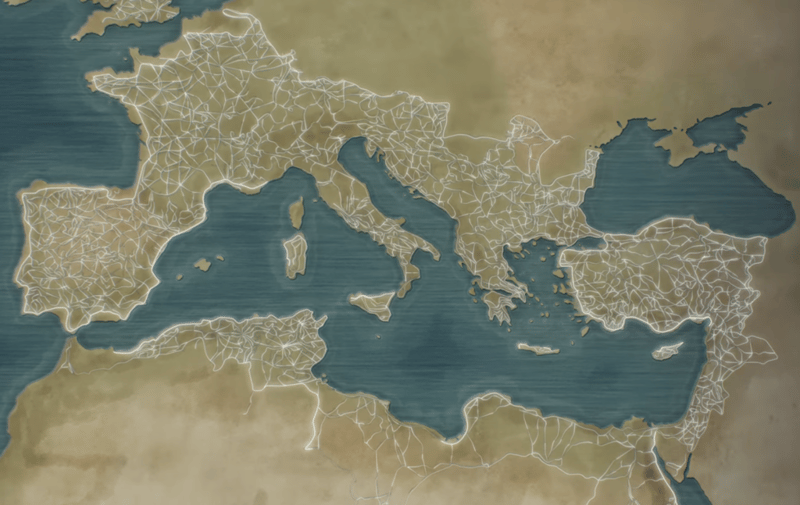 Las calzadas romanas cambiaron el mundo. Y este Google Maps de hace 2.000 años te permite recorrerlas