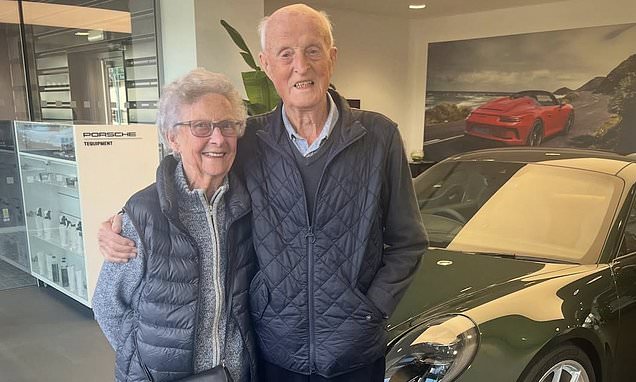 Couple in their 90s buy £160,000 Porsche 911 GT3 to mark 70th wedding anniversary