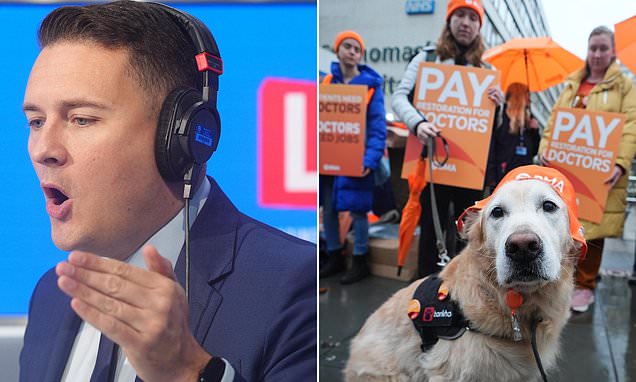 Majority of doctors do NOT back strike action leaked poll reveals as Wes Streeting claims 'reckless' union 'has lost the plot'