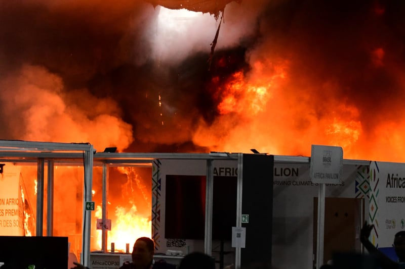Huge blaze engulfs Cop30 conference venue: Video