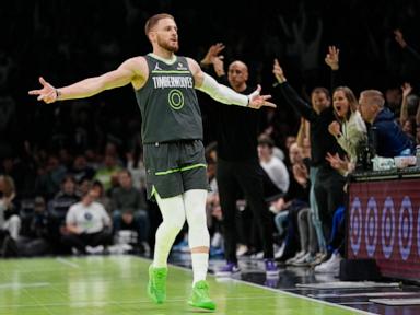 Edwards' 30 points power Timberwolves to 3rd straight win, 124-110 over Kings in NBA Cup