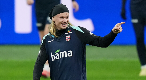 Haaland alla vigilia della gara: «A San Siro solo per i Coldplay. Pio Esposito? Per giocare con l'Italia e l'Inter serve qualità»