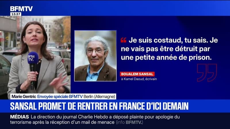 L'écrivain Boualem Sansal espère être de retour à Paris vendredi ou samedi