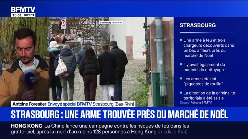 Arme à feu retrouvée près du marché de Noël de Strasbourg: ce que l'on sait