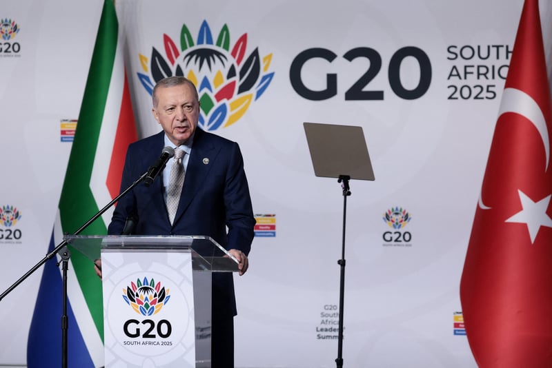 Cumhurbaşkanı Erdoğan G-20'de: Kimseden çekinmeden Filistin davasına sahip çıktık