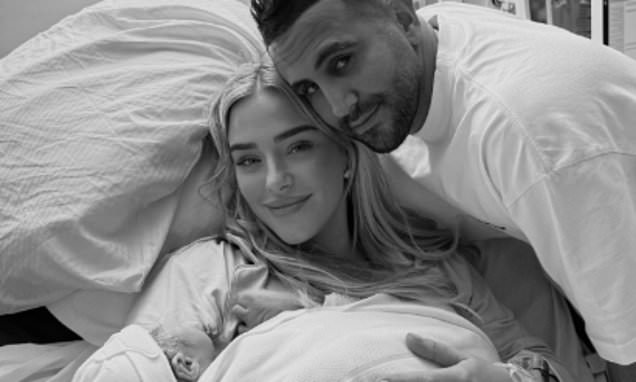 Riyad Mahrez and wife Taylor Ward share heartwarming first pictures of newborn son - his fourth child - with Algeria star already back on international duty