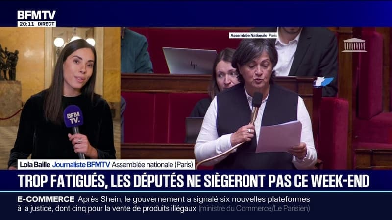 Trop fatigués, les députés ne siégeront pas à l'Assemblée nationale ce week-end