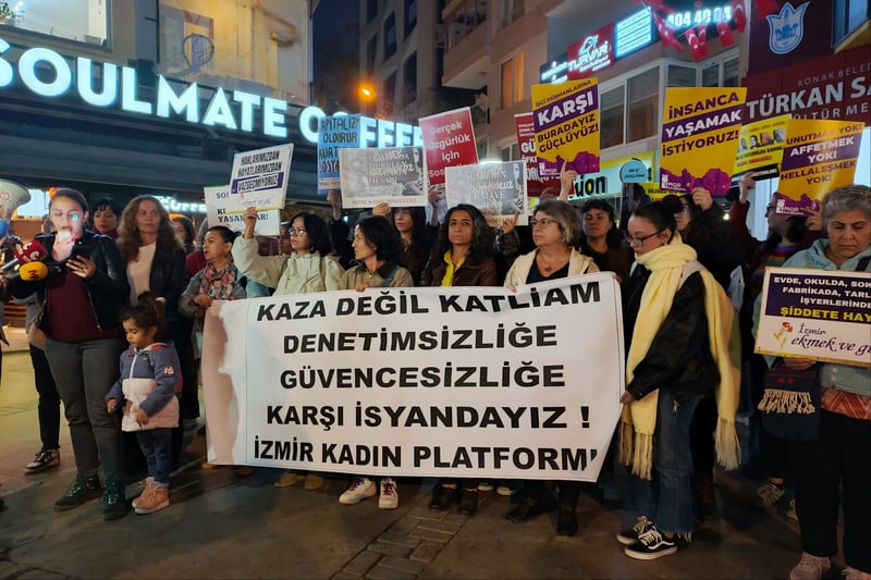 İzmir Kadın Platformu: Dilovası’da yaşanan katliam, kaza değil politik bir tercih