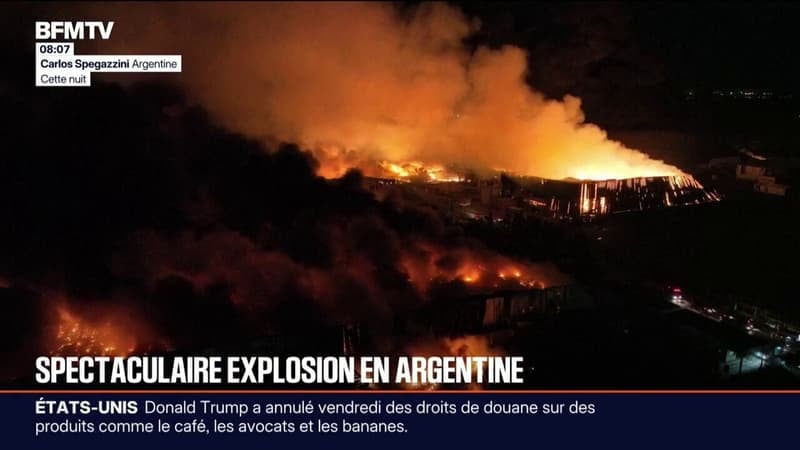 Argentine: un important incendie en cours dans une zone industrielle, au moins 22 blessés