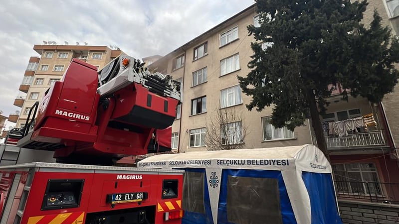 5 katlı binada kombi patlaması