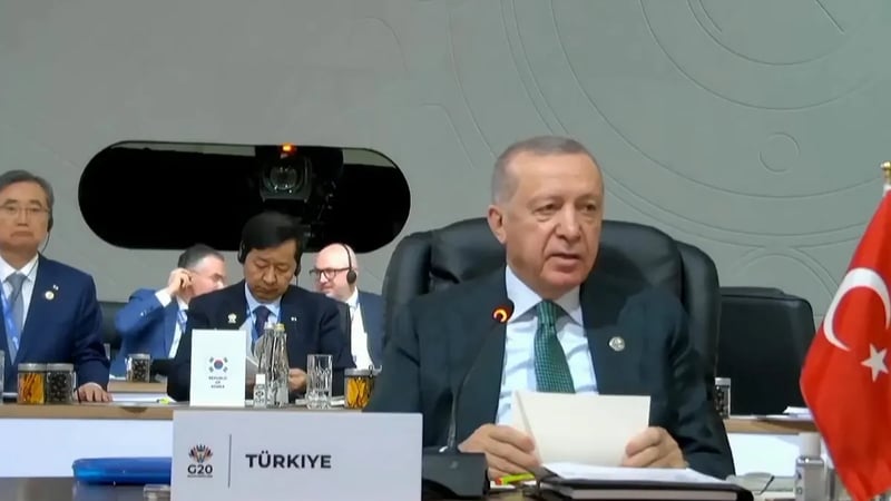 Son dakika | Başkan Erdoğan Güney Afrika'daki G20 Zirvesi'nde konuştu: Ülkelerin borcu adil olarak yapılandırılmalı