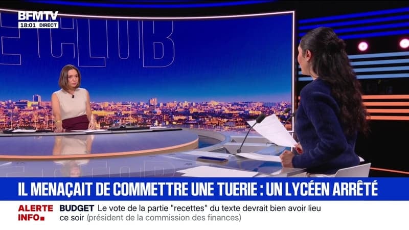 Paris: un lycéen a été interpellé et placé en garde en vue hier après avoir menacé de commettre une tuerie de masse