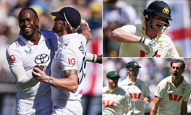 England vs Australia LIVE - The Ashes Day 2: Aussies on the ropes at 129 with just one wicket remaining after drama-filled opening day