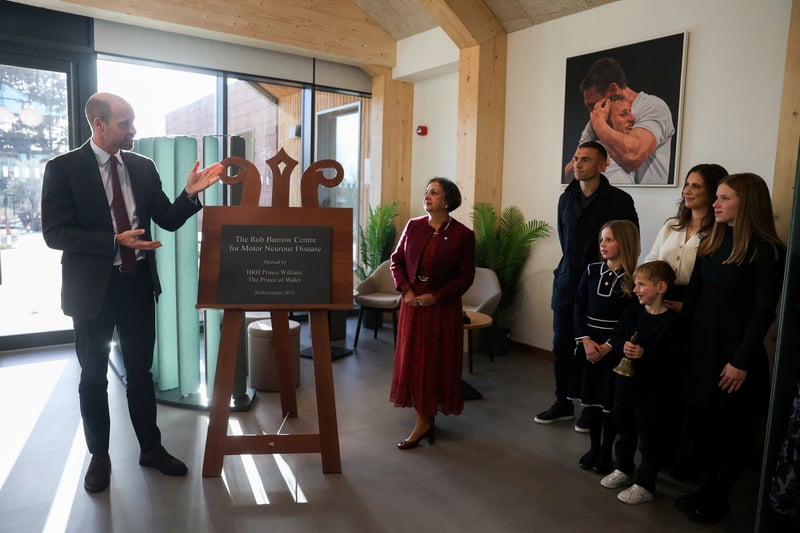Prince William keeps promise to Rob Burrow by officially opening MND centre