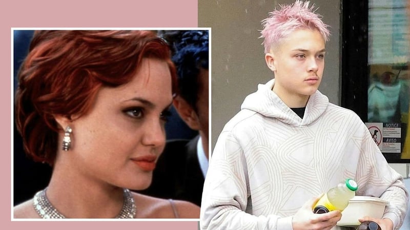 Angelina Jolies Sohn in pink - Bei Mama abgeguckt, Knox?