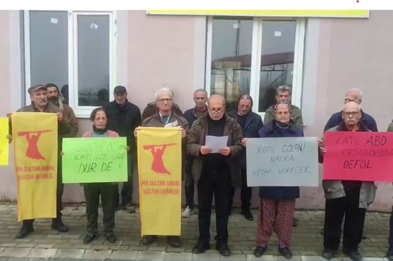 Malatya’da Alevi kurumları Suriye’deki saldırıları kınadı: ‘Bu zulme sessiz kalan herkes sorumludur’