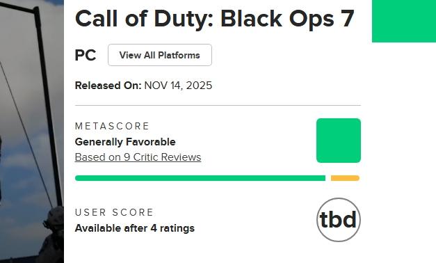 Don’t Trust The ‘Call Of Duty: Black Ops 7’ Metacritic Score