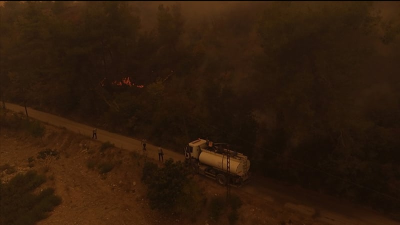 Suriye'nin Lazkiye bölgesindeki yangın söndürüldü