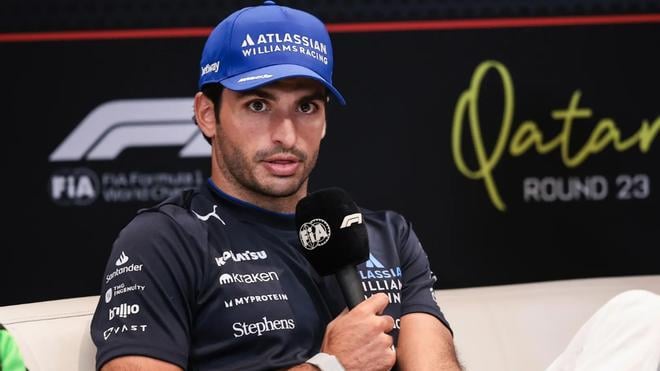Sainz explica su susto en la 'qualy' de Losail y es optimista para la carrera
