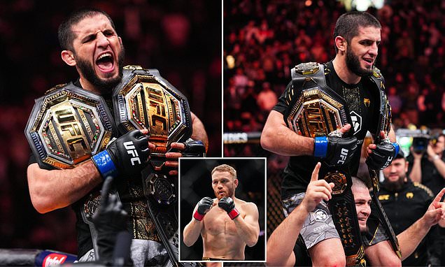 Islam Makhachev defeats Jack Della Maddalena to become double champion at UFC 322