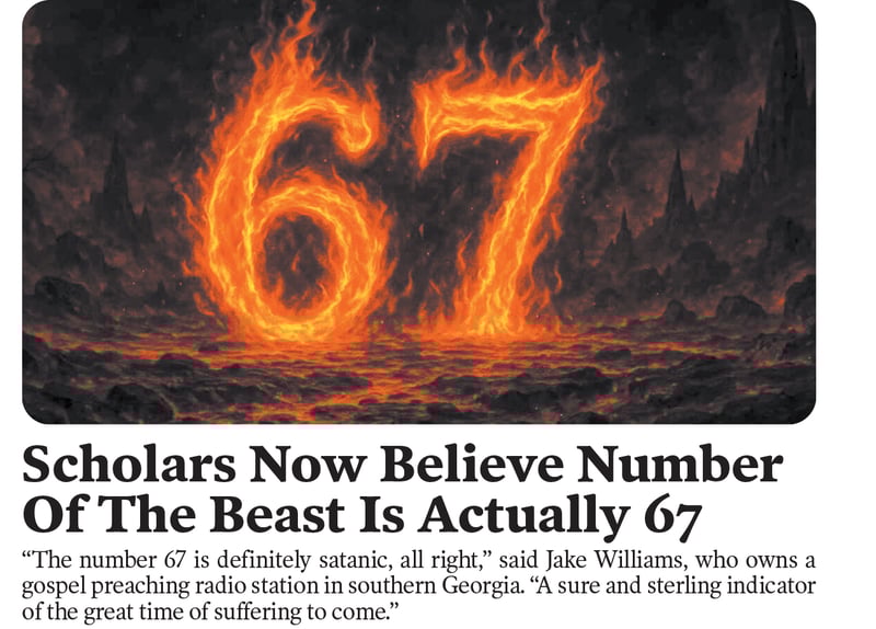 Best of the Babylon Bee: Scholars now believe number of the beast is actually ‘6-7’