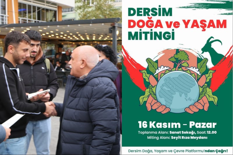 Dersim’deki çevre mitingine çağrı: "Saldırılar ortak, mücadele de ortak olmalı"
