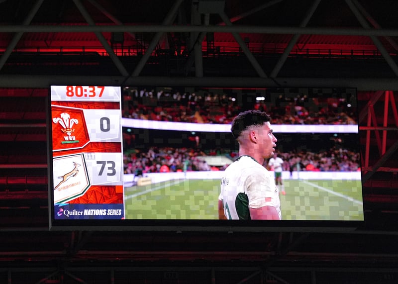 Rugby : l'Afrique du Sud inflige une terrible correction au pays de Galles à Cardiff