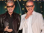 Jeff Goldblum poses with ultra-lifelike Madame Tussauds wax figure... so can YOU tell which one is real?