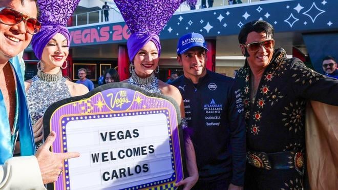 Sainz , optimista en Las Vegas: "Vamos por buen camino"