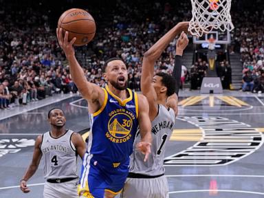 Curry scores season-high 49 points as Warriors beat Wembanyama, Spurs 109-108 in NBA Cup