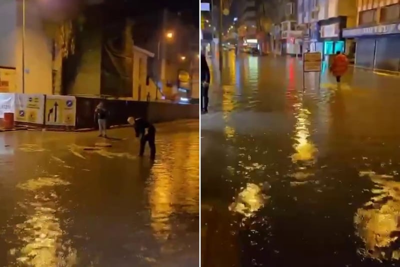 Hatay'da sağanak; cadde ve sokaklar göle döndü