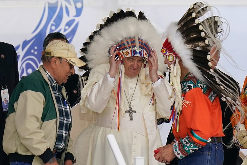 Pope returns 62 artifacts to Canada's Indigenous peoples as part of reckoning with colonial past