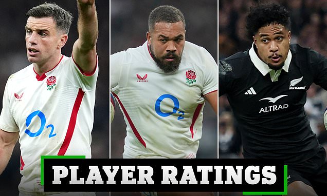 England vs New Zealand PLAYER RATINGS: Who is Steve Borthwick's 'glue' guy? Which 'outstanding' star put in a man of the match display? And which All Black gets just 2/10?