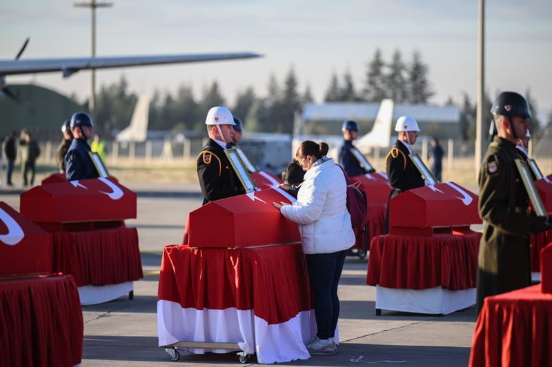 Hayatını kaybeden 20 asker için Ankara’da tören