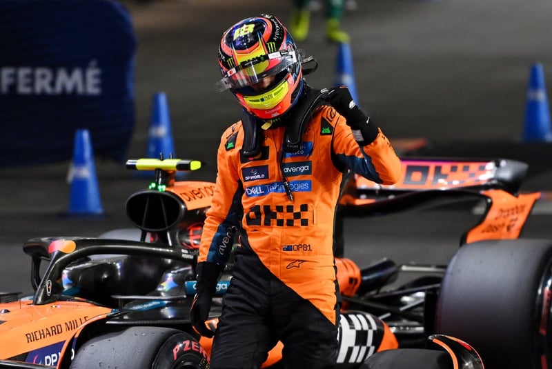 Oscar Piastri on pole for Qatar Grand Prix as Lando Norris fails to complete last lap in qualifying
