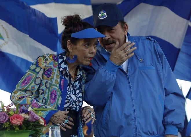 Daniel Ortega y Rosario Murillo, al frente del régimen de Nicaragua, reiteran su apoyo a Maduro