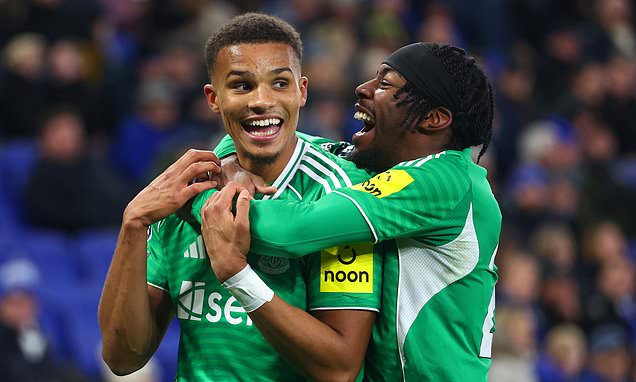 Everton 1-4 Newcastle: Ruthless Eddie Howe's big gamble pays off as visitors FINALLY get their first win on the road - while Toffees miss Idrissa Gueye's fight in midfield