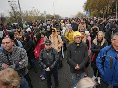 Serbians mark anniversary of pro-government violence that spawned student strikes