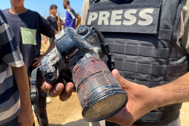 Médias : 67 journalistes tués en un an, près de la moitié dans la bande de Gaza, selon RSF