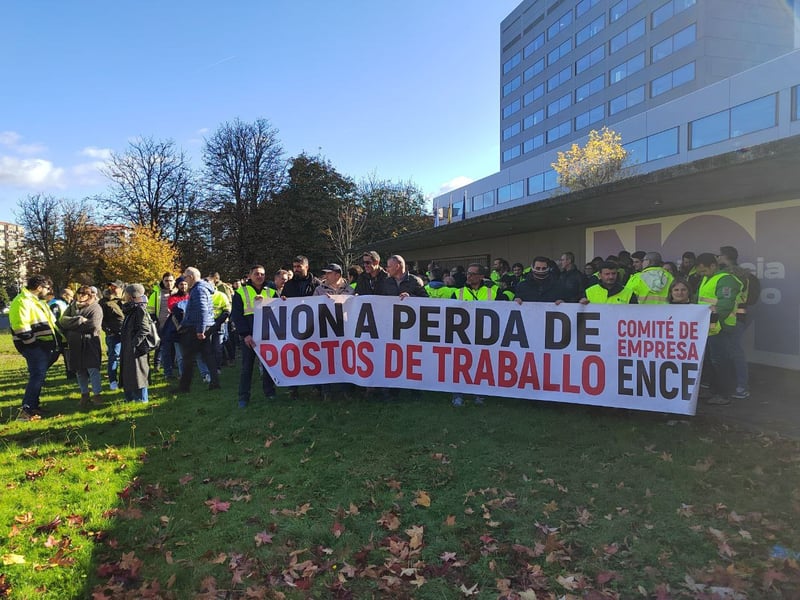 Los sindicatos afirman que la huelga ha paralizado la planta de Ence en Pontevedra