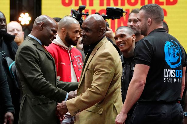 Chris Eubank Sr and Nigel Benn reunited in four-way face-off with sons