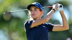 Trump's granddaughter last after 'nervous' LPGA debut round