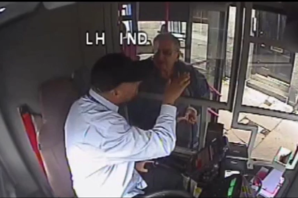 Shocking CCTV shows Aberdeen bus driver grab pensioner and throw him off bus